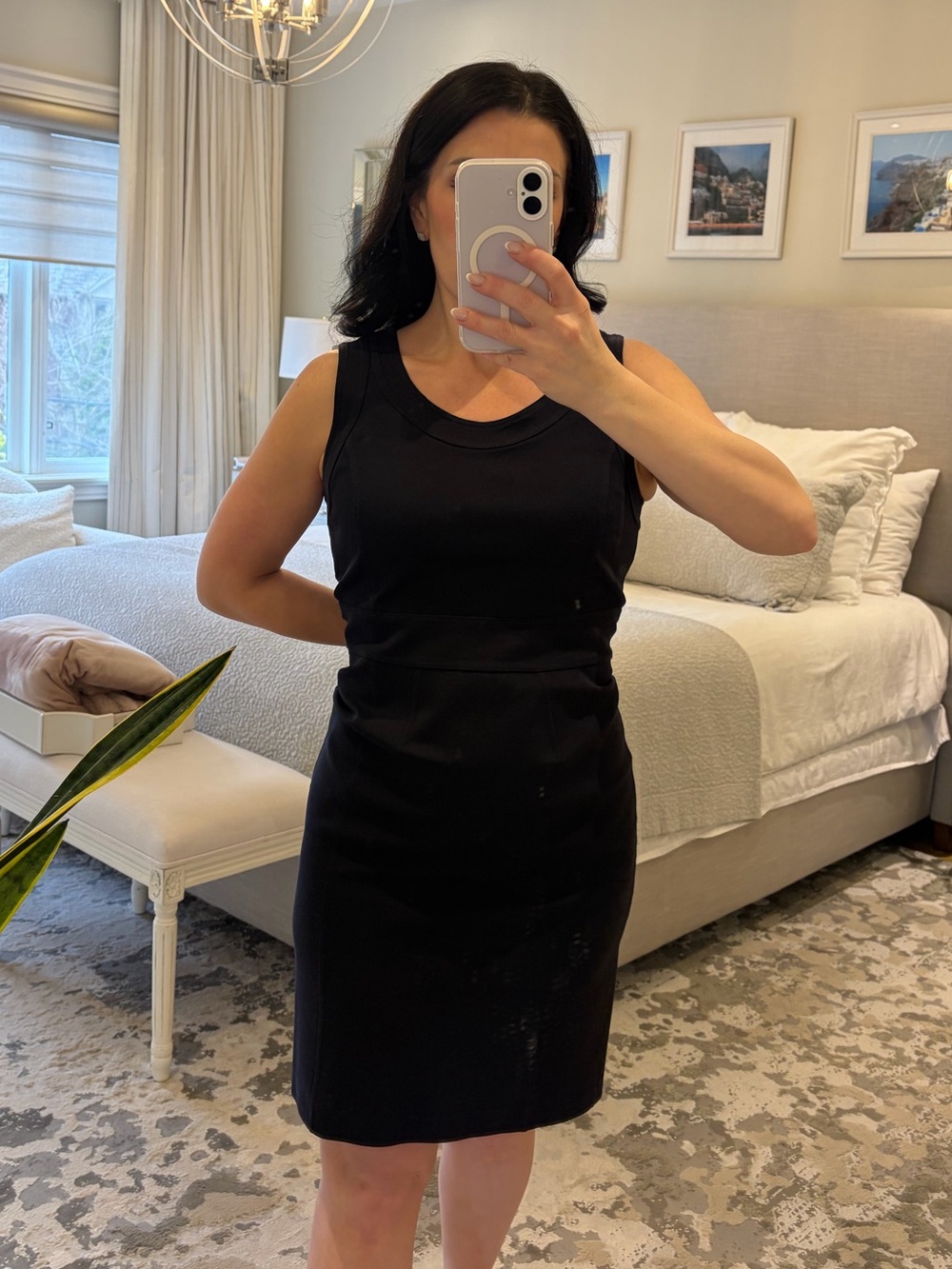 Burberry Black Jersey Dress (Lined)